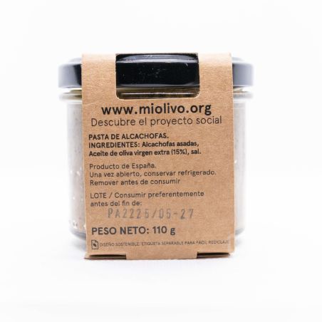 Paté de alcachofa asada en AOVE 110 g | Producto solidario
