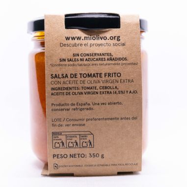 Salsa de tomate frito con AOVE 350 g | Producto solidario