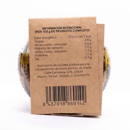 Corazones de alcachofa asada a la leña de olivo en AOVE (9 uds x 305 g) | Producto solidario