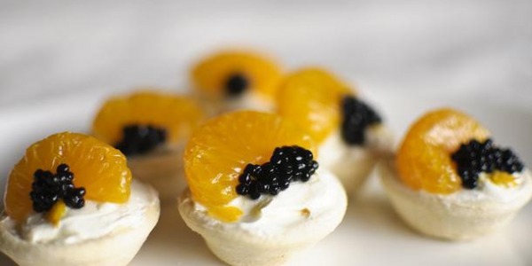 Tartaletas de crema de naranja