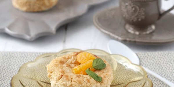 Pastelitos de queso y mandarina