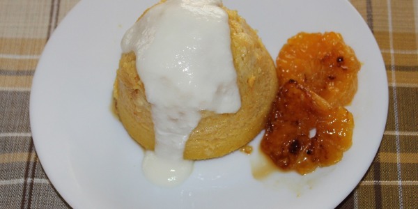 Budín de mandarinas